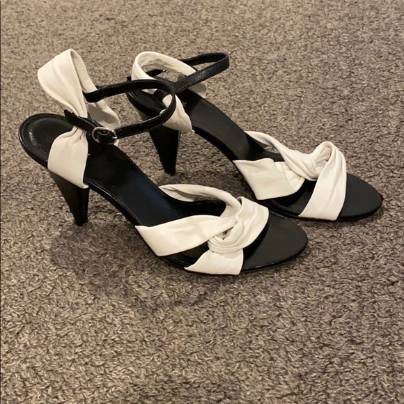 Celine triangle twist open toe sandal